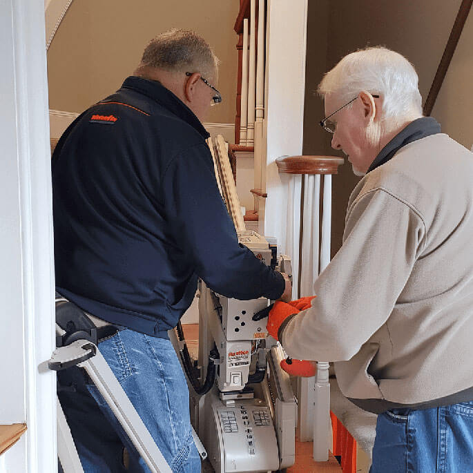 monte escalier portatif